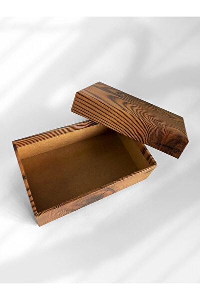 Henno 10x16,5x5,5 cm Kapaklı Hediye Kutusu – Ahşap Görünümlü Şık Tasarım