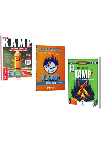 AV YAYINLARI 8. Sınıf LGS 1. Dönem Kamp -Mozaik 1. Dönem Kamp - Ulti 8. Sınıf Sömestır Kamp 3'lü set