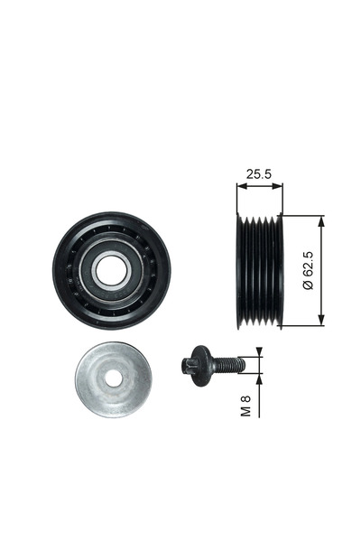 GATES Rola Ghidare/conducere, Curea Transmisie Lancia Delta Iii (844_) 2008-2014 Diesel