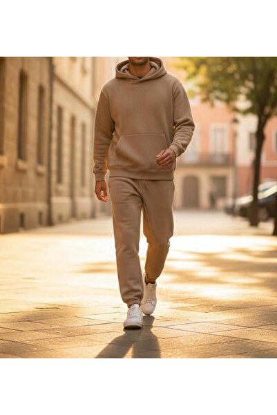 Butik Ross Polar Fabric Bottom-Upper Hooded Set