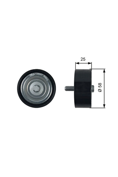 GATES Rola Ghidare/Conducere Curea Transmisie Mercedes-Benz A-Class/B-Class S...