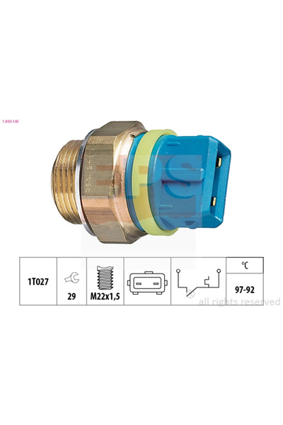 Eps Comutator Temperatura Ventilator Radiator Citroen Ax/Xantia/Zx Peugeot 20...