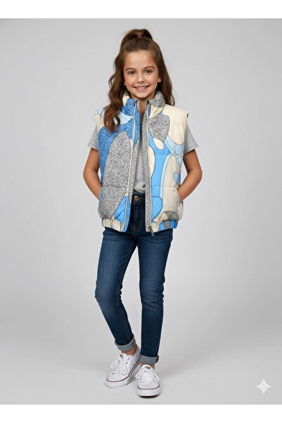 nk kids سترة سيراميك زرقاء للأعمار من 4 إلى 8 سنوات