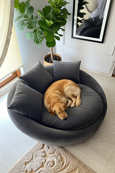 LOVİSSE HOME Love 360 Derece Döner Berjer Yuvarlak Berjer