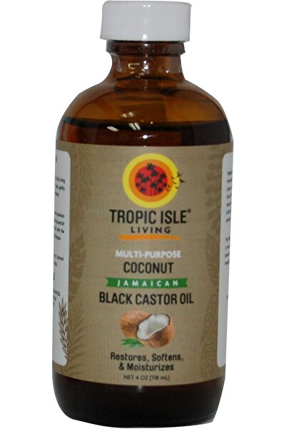 Tropic Isle Living زيت الخروع الأسود الجامايكي - 4 أونصات