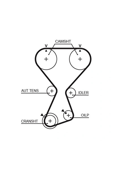GATES Curea De Distributie Hyundai Santa Fé I Autoutilitară/suv (sm) 2000-200...