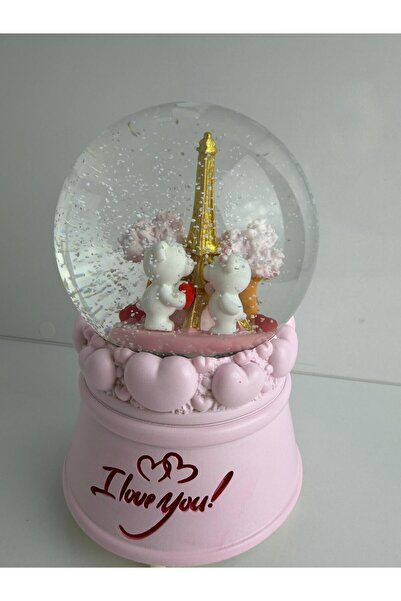 Bumelo Eyfel Kulesi 2'limAyıcıklı Kar Küresi Büyük Boy Müzikli,Kar püskürtmeli,Renkli Işıklı