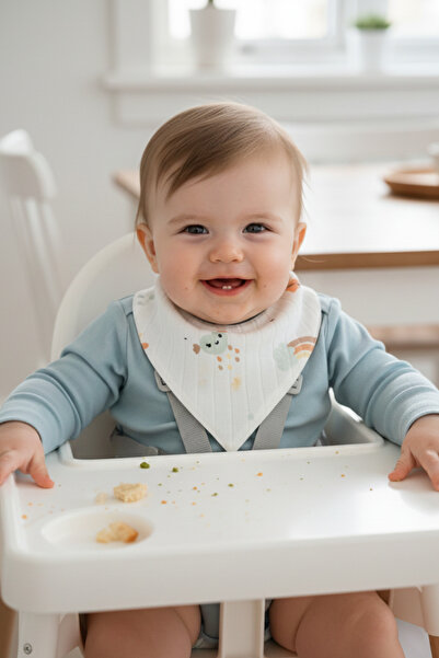 Ponchik 7-Pack 100% Cotton Double Layer Checkered Muslin Two-Stage Baby Drool...