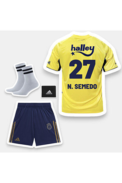 Quaxram İSİMSİZ .fener.bâhce 25/26 SEZON ÇOÇUK FUTBOL FORMASI SARI 4LÜ SET