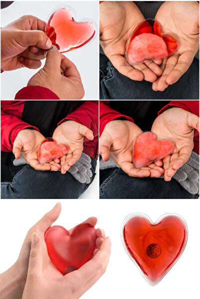 Privo Sevgiliye Hediye Kalp Şekilli Sihirli Jel El Vücut Cep Isıtıcı Ped Cep ...