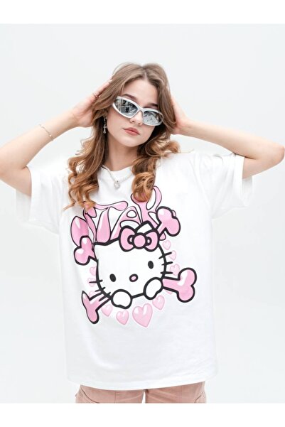 Meyar Women's Oversized T-Shirt Hello Keti Star