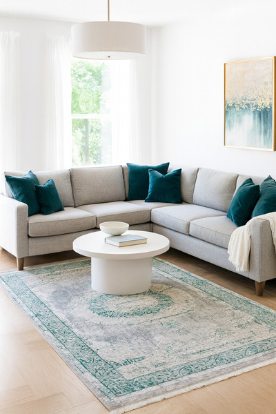 SERINA HOME Covor Modern Abstract, Textură Moale, Ideal pentru Living și Dorm...