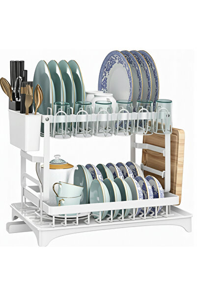 Teno White Dish Rack -