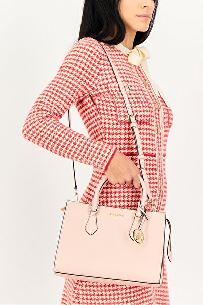 Michael Kors Women Brand Logo Sheila Satchels, Peach