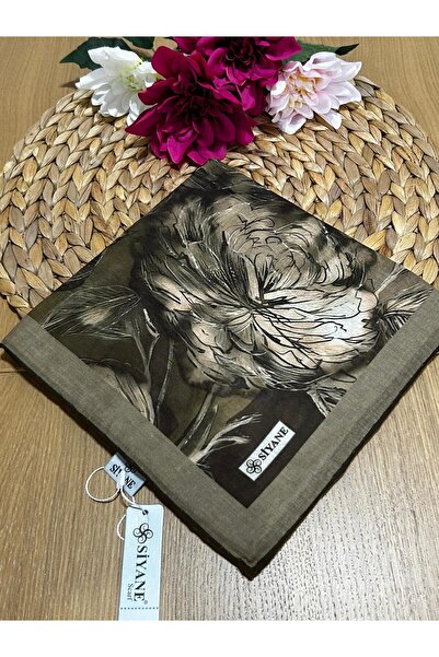 SİYANE ŞAL Шарф Siyane з візерунком лотоса 07