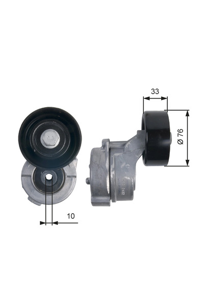 GATES Intinzator Curea, Curea Distributie Kia Bongo Platou / Sasiu (pu) 2012-2017 Diesel