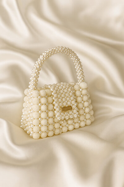 T’NAJKA İnci böğürtlen boncuk çanta