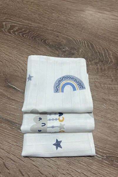 Ponchik 7-Pack 100% Cotton Double Layer Checkered Muslin Baby Mouth Wipes – 2...