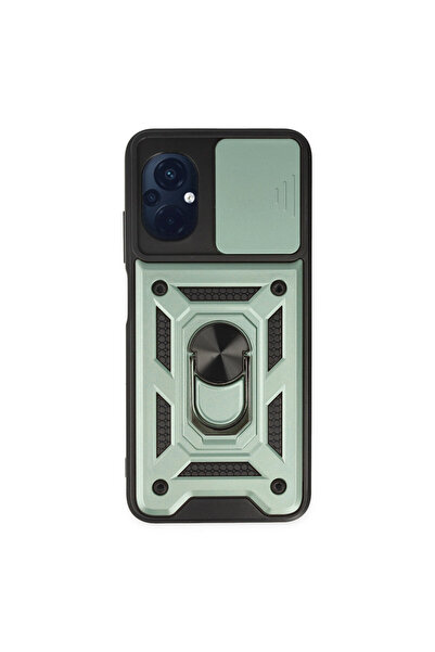 NewFace Xiaomi Poco M5 Case with Pars Lens Ring Silicone - Green