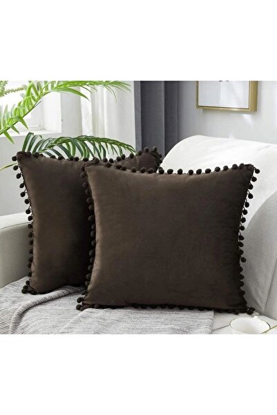 Indiehunterz Set of 2 Pompom Cushion Covers 40 X 40