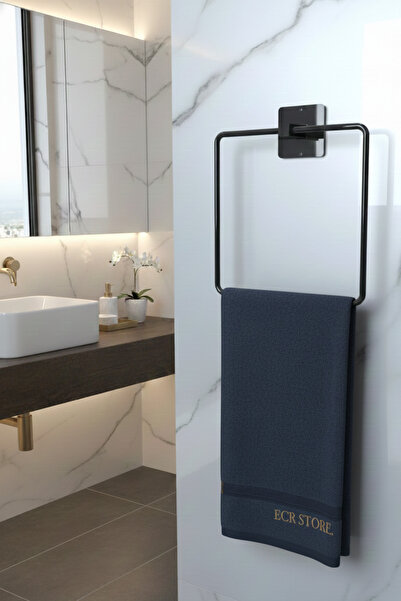 eldiven matik Yapışkanlı Siyah Kare Havlu Askısı