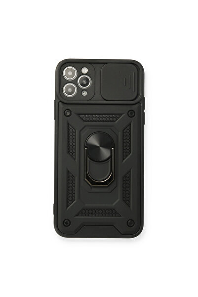 NewFace Iphone 11 pro max case with pars lens ring silicone - black