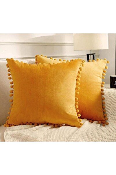 Indiehunterz Set of 2 Pompom Cushion Covers 40 X 40