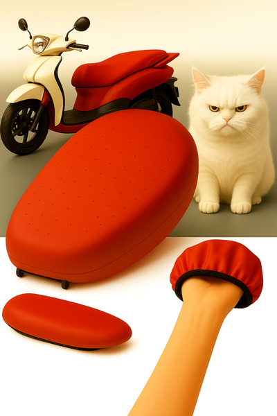 lawrenceshop غطاء مقعد دراجة نارية من الجلد - ستيل موتور كوب 110 - غطاء مقعد ...