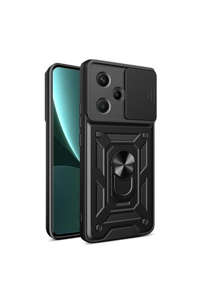 New Face حافظة هاتف Xiaomi Redmi Note 13 Pro Plus من السيليكون مع حلقة عدسة P...