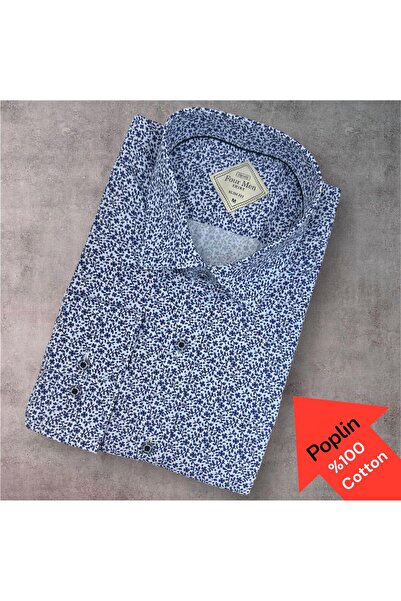 EREN STYLE Poplin 100% Cotton Long Sleeve Anti-Sweat Shirt (Slim Fit Patterns)