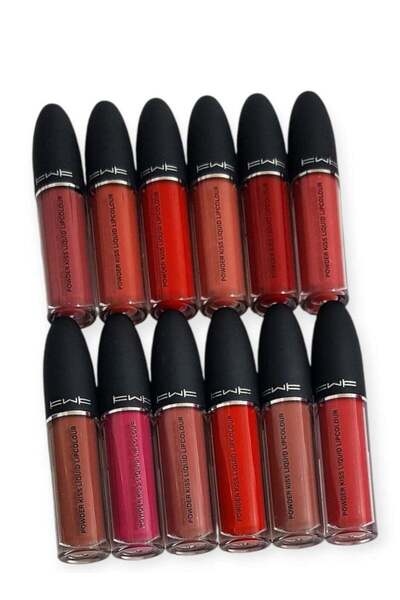 KWK أحمر شفاه يدوم طويلاً، 12 قطعة متعددة الألوان