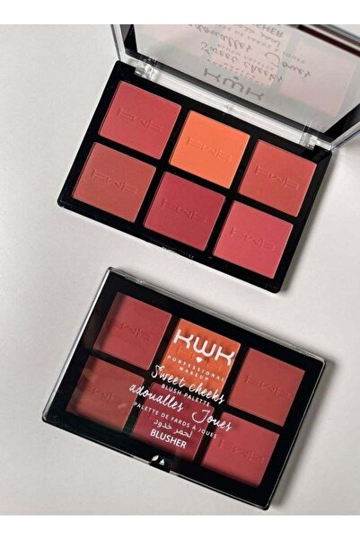 KWK Quick Professional Makeup Blush Palette – 6 Colors