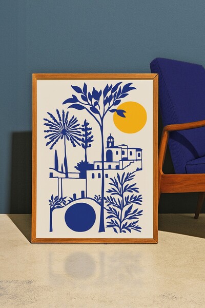 Base Concept Διακοσμητικός πίνακας αφίσας μοντέρνας σχεδίασης με θέμα το τοπί...