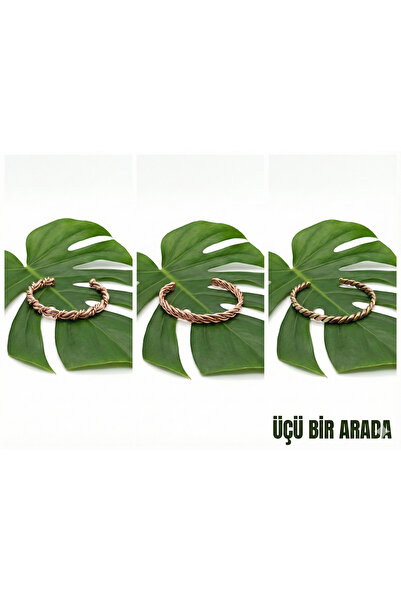 Zinnun Bakır El Yapımı Sadekar Bilezik S3