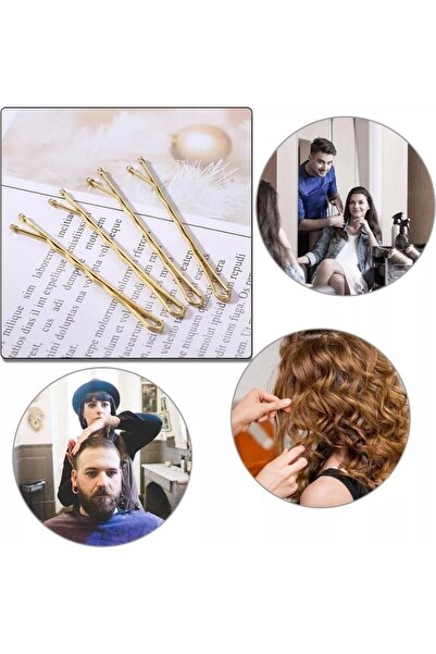 DOĞALYA Kadın 25 Adet Gold Tel Saç Tokası