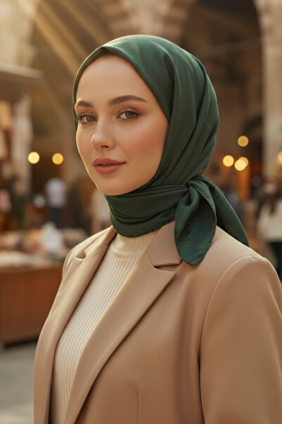 NESSCARF وشاح نسائي أنيق مربع 95x95 أنيق ومناسب للاستخدام اليومي