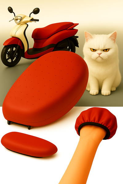 lawrenceshop Husa de șa din piele impermeabilă compatibilă cu Mondial vulture...