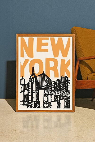 Base Concept Μαύρο και κίτρινο διακοσμητικό μοντέρνο μινιμαλιστικό σχέδιο αφί...