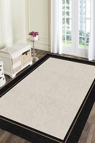 PINKIE HOME Dijital Baskı Makinede Yıkanabilir Kaymaz Leke Tutmaz Salon Halıs...