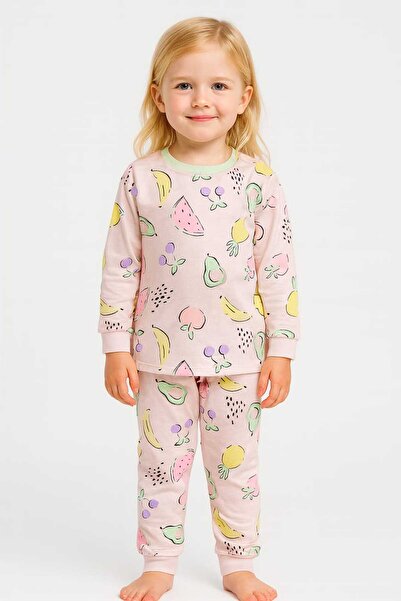 SeaBubbles Комплект пижама за момичета с плодов мотив