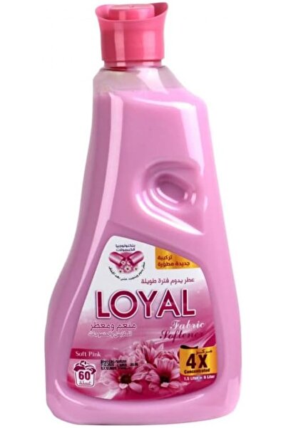 Loyal منعم أقمشة ومعطر مركز، لون وردي فاتح، يكفي لـ 60 غسلة، 1500 مل