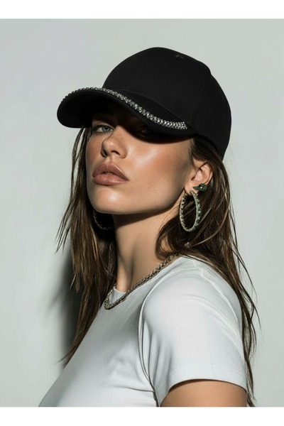 ARBABAG&ACCESSORY ΡΥΘΜΙΖΟΜΕΝΟ ΓΥΝΑΙΚΕΙΟ ΚΑΠΕΛΟ ΜΕ ΜΑΥΡΟ-ΑΣΗΜΕΝΙΟ ΈΣΧΗΜΑ ΠΕΤΡΑΣ