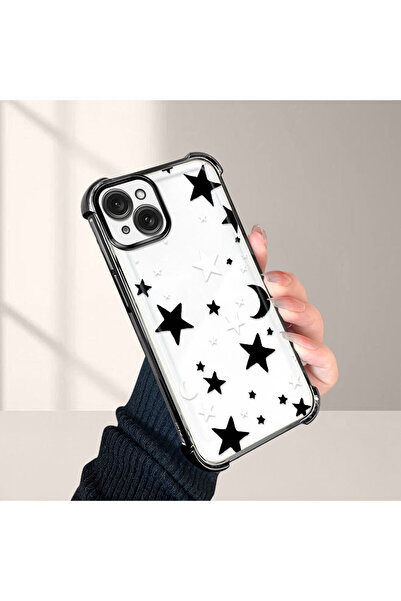 Hontinga غطاء هاتف شفاف متوافق مع آيفون 15 بلس مصنوع من السيليكون مضاد للسقوط...