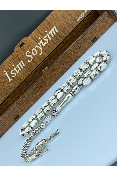 Tesbih Store Mineli Metal Tesbih Kişiye Özel Harfli Püskül Hediyelik Tesbih