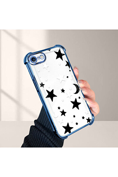 Hontinga iPhone 7/8/Se 2020 2022 Compatible Silicone Anti-Drop Star Bear Plat...