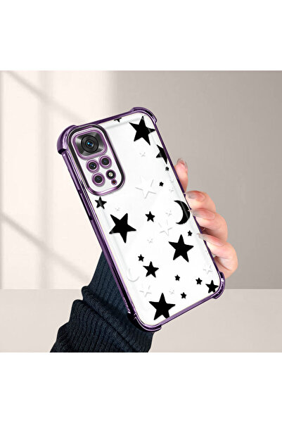 Hontinga جراب هاتف شفاف متوافق مع هاتف Xiaomi Redmi Note 11 مصنوع من السيليكو...