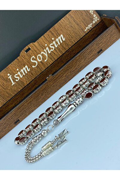 Tesbih Store Mineli Metal Tesbih Kişiye Özel Harfli Püskül Hediyelik Tesbih