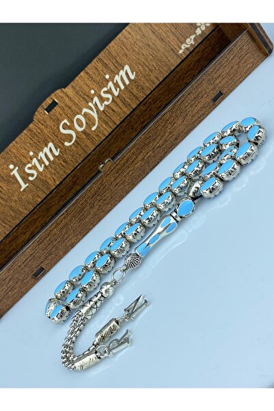 Tesbih Store Mineli Metal Tesbih Kişiye Özel Harfli Püskül Hediyelik Tesbih