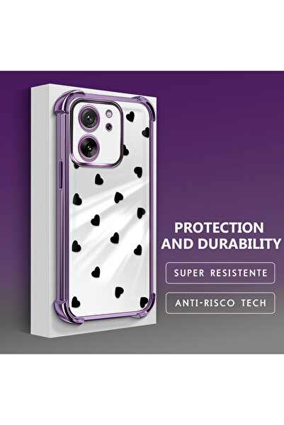 Hontinga حافظة هاتف شفافة من السيليكون الناعم متوافقة مع هاتف Xiaomi Mi 13T/M...