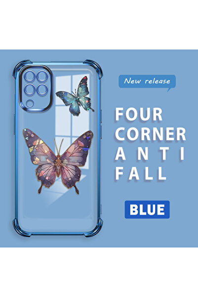 Hontinga حافظة متوافقة مع هاتف سامسونج جالاكسي M12/A12، حافظة هاتف من السيليك...